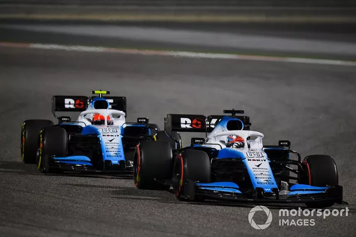 George Russell, Williams Racing FW42, y Robert Kubica, Williams FW42