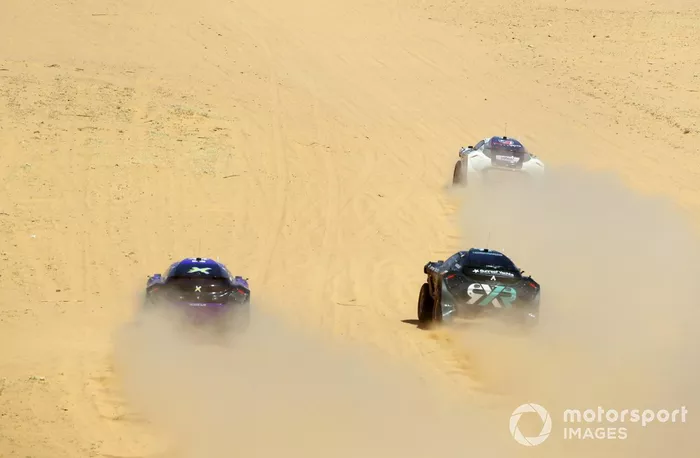 Cristina Gutierrez, Sebastien Loeb, X44 Molly Taylor, Johan Kristoffersson, Rosberg X Racing and Catie Munnings, Timmy Hansen, Andretti United Extreme E 