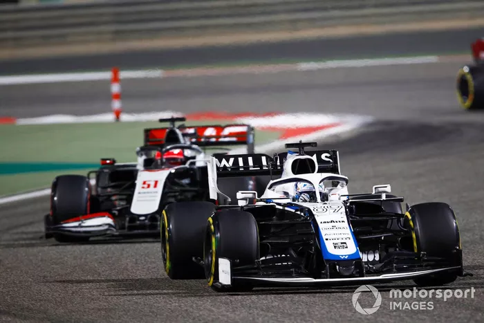 Jack Aitken, Williams FW43, Pietro Fittipaldi, Haas F1 Haas VF-20