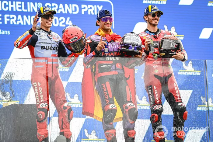 Marc Marquez, Gresini Racing, Jorge Martin, Pramac Racing, Francesco Bagnaia, Ducati Team