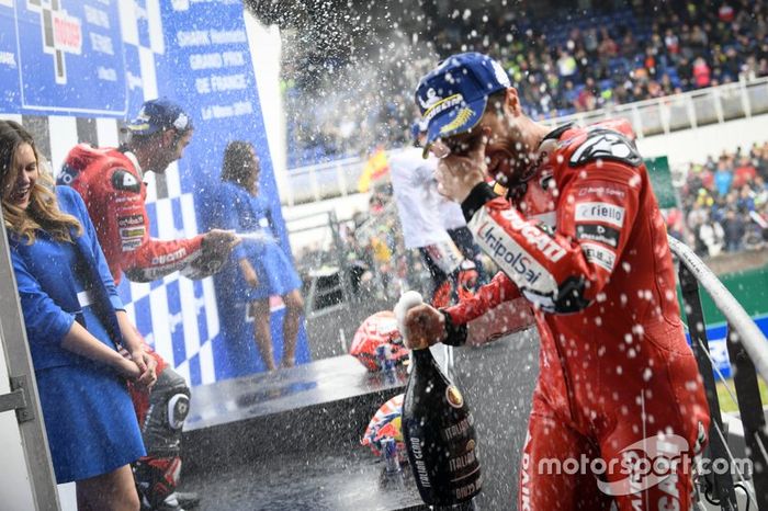Podio: Andrea Dovizioso, Ducati Team, Danilo Petrucci, Ducati Team
