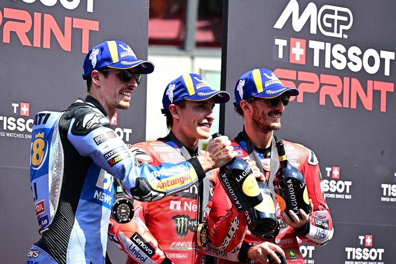 Francesco Bagnaia, Ducati Team, Alex Marquez, Gresini Racing, Marc Marquez, Ducati Team