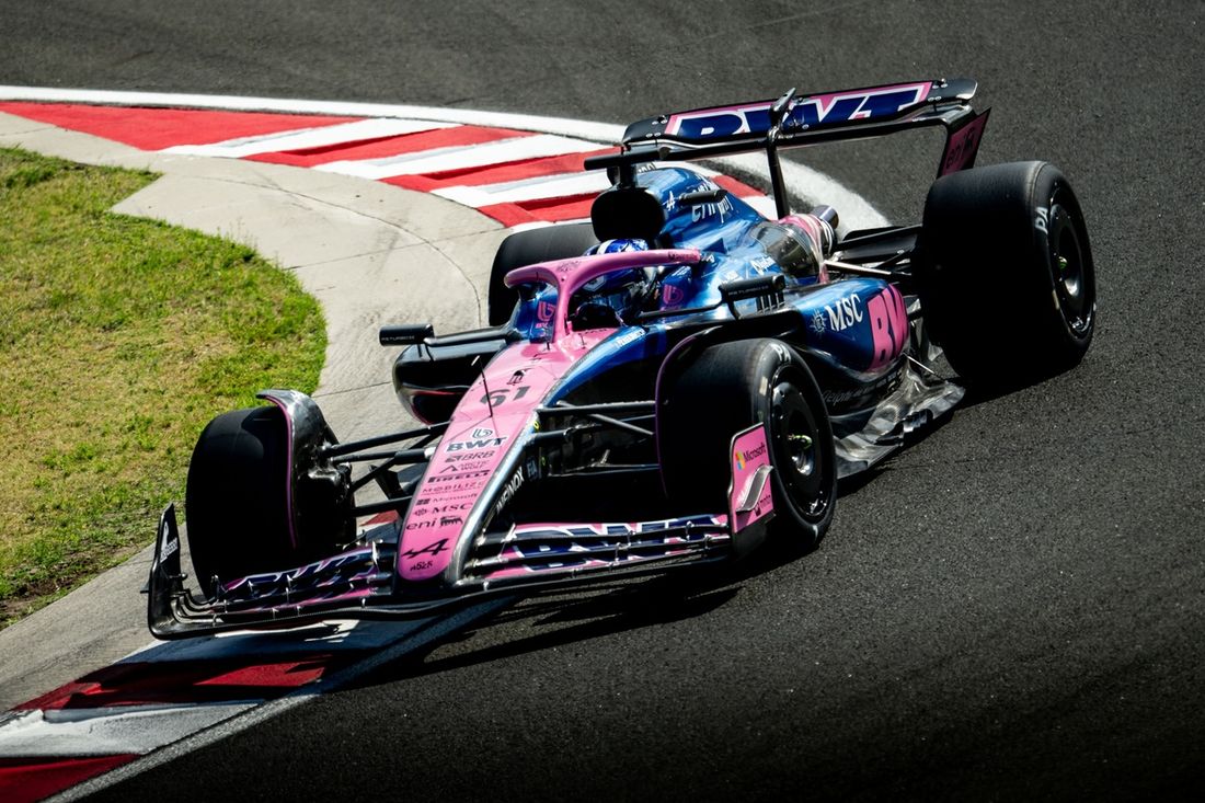 Paul Aron, Alpine, pruebas Pirelli Hungaroring