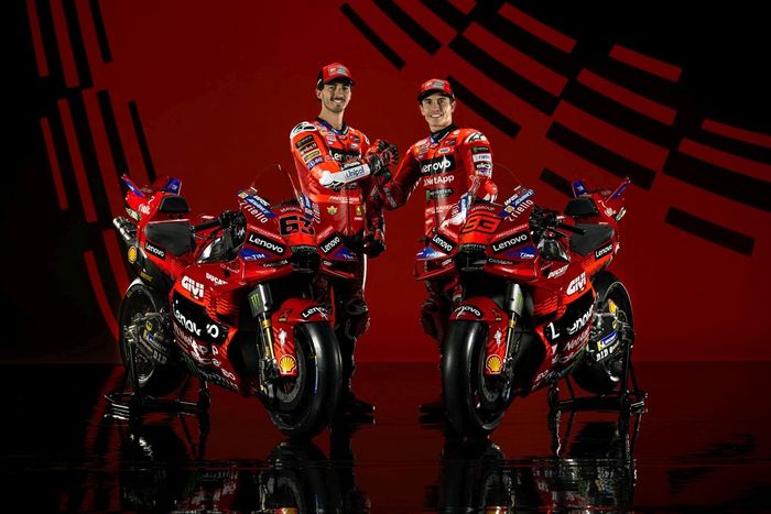 Francesco Bagnaia, Equipo Ducati, Marc Márquez, Equipo Ducati