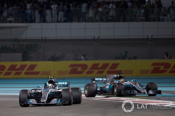 Valtteri Bottas, Mercedes AMG F1 W08, Lewis Hamilton, Mercedes AMG F1 W08
