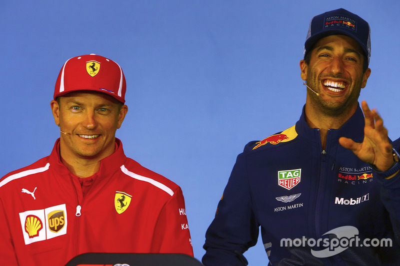 Кімі Райкконен, Ferrari, Даніель Ріккардо, Red Bull Racing