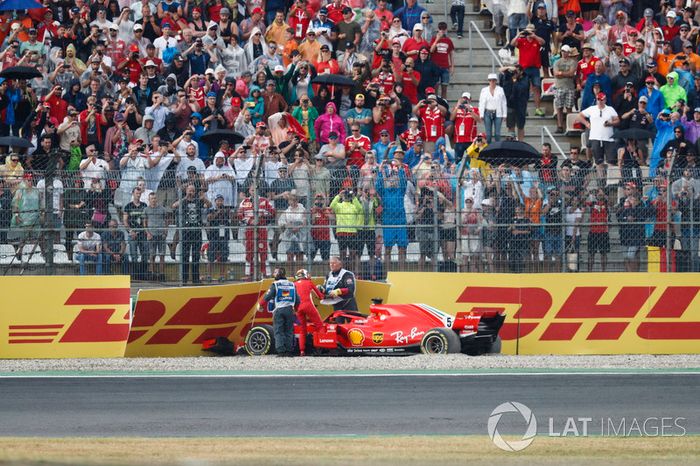 Accidente de Sebastian Vettel, Ferrari SF71H