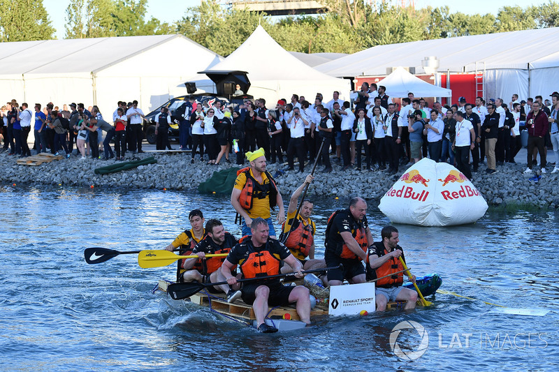 Red Bull Racing at the raft race