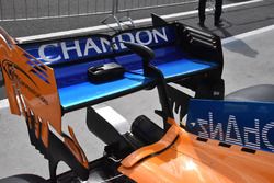 McLaren MCL33, dettaglio dell'ala posteriore