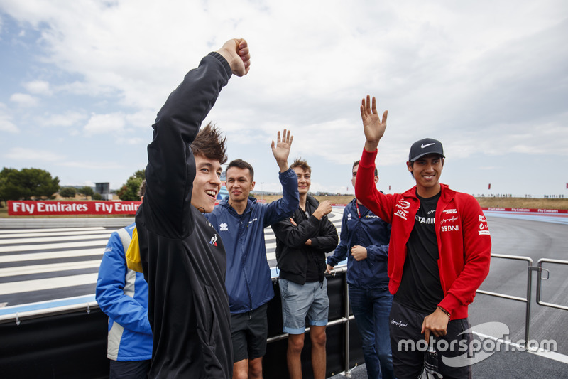 Jack Aitken, ART Grand Prix, Alexander Albon, DAMS, George Russell, ART Grand Prix, Sean Gelael, PREMA Racing