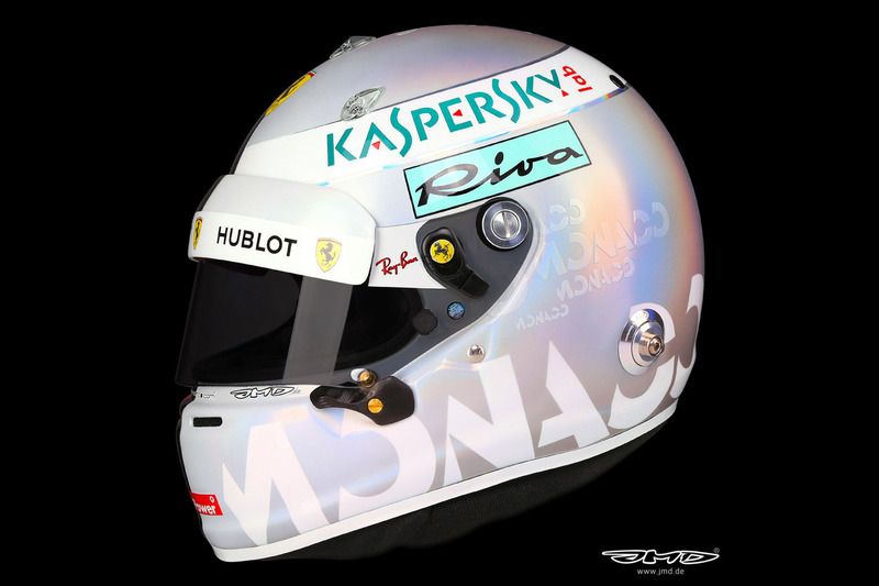 GP de Monaco 2018, el casco holográfico