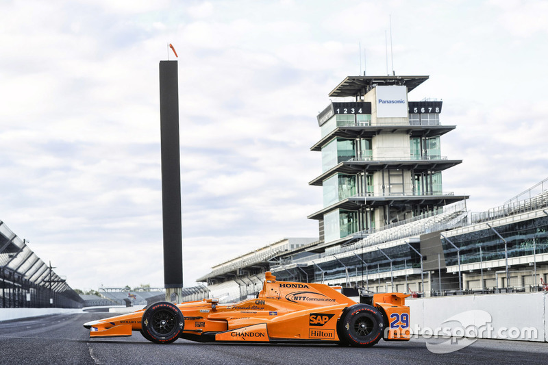 The car of Fernando Alonso, Andretti Autosport Honda