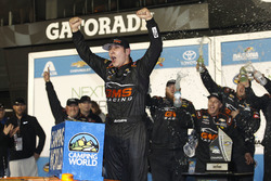 Race winner Kaz Grala, GMS Racing Chevrolet in Victory lane