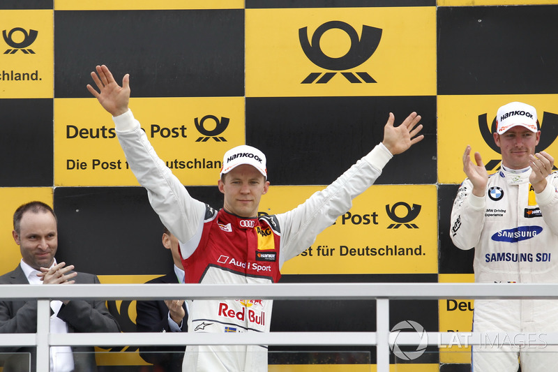 Podium:  Mattias Ekström, Audi Sport Team Abt Sportsline, Audi A5 DTM