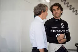 Alain Prost with Nicolas Prost, Renault e.Dams