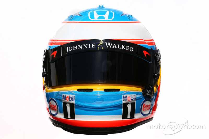 El casco de Fernando Alonso, McLaren