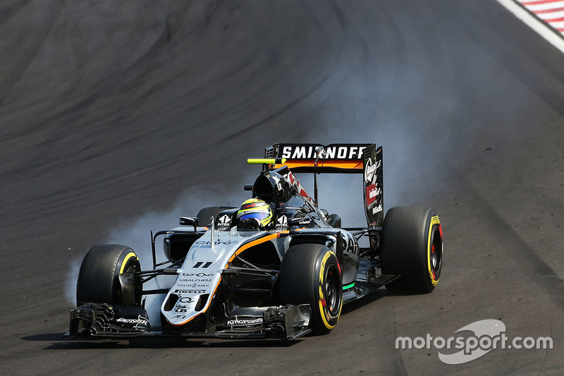 Verbremser: Sergio Perez, Sahara Force India F1 VJM09