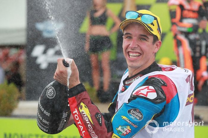 Podio: Alex Márquez, ganador de la carrera, Marc VDS Racing