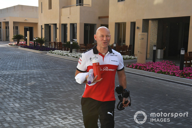 Mark Arnall, trainer van Kimi Raikkonen, Sauber