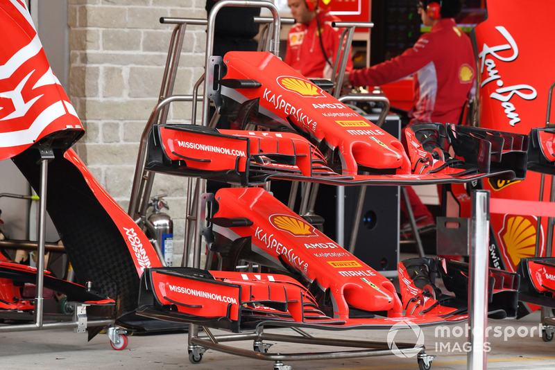 Des nez et ailerons avant de Ferrari SF-71H