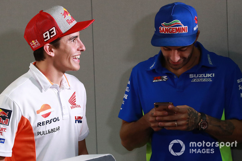 Marc Marquez, Repsol Honda Team, Andrea Iannone, Team Suzuki MotoGP