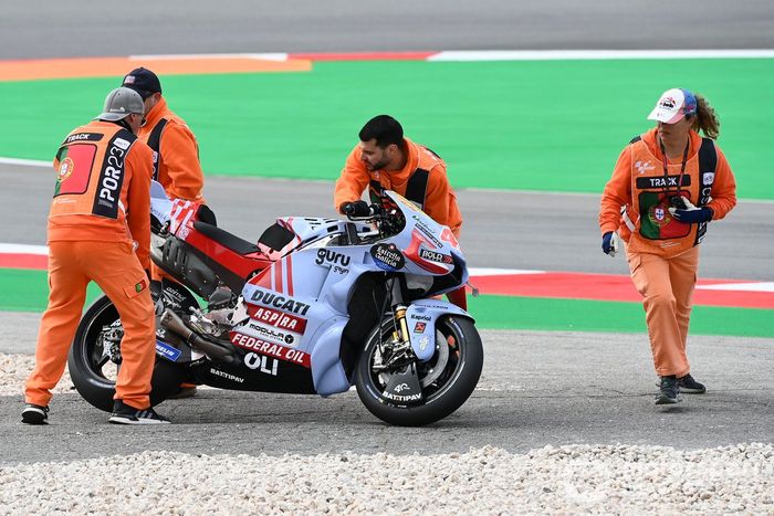 Fabio Di Giannantonio, Gresini Racing moto accidentada