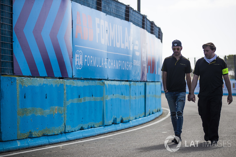 Jean-Eric Vergne, Techeetah, walks the track