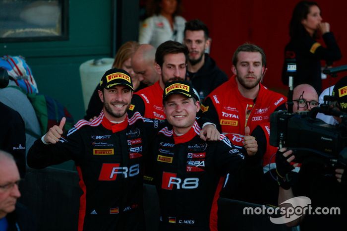 Los ganadores: #1 Belgian Audi Club Team WRT Audi R8 LMS: Alex Riberas, Christopher Mies
