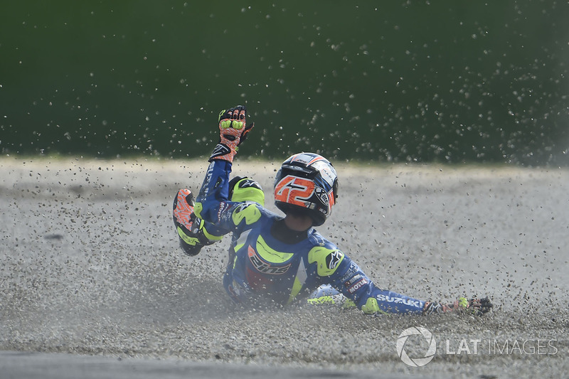 Alex Rins, 8 kali kecelakaan