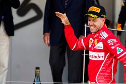 Race winner Sebastian Vettel, Ferrari