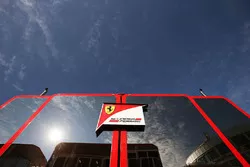 Ferrari trucks in the paddock