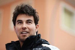 Sergio Perez, Sahara Force India F1 nella sfilata dei piloti
