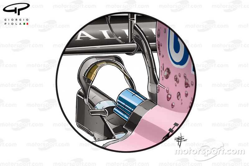 El monkey seat del Force India VJM10