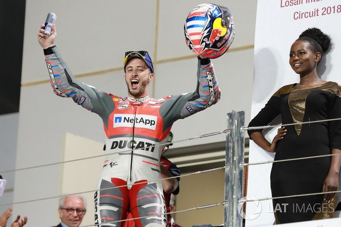 Podium: Ganador, Andrea Dovizioso, Ducati Team