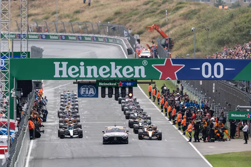 Le départ du Grand Prix des Pays-Bas