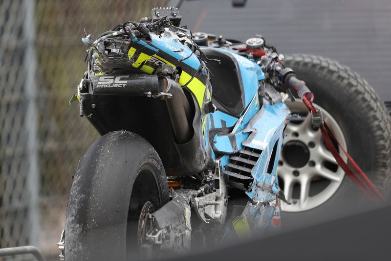 Vélo accidenté de Raul Fernandez, Trackhouse Racing