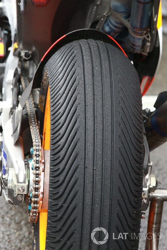 Pneu pluie pour Marc Marquez, Repsol Honda Team GP des PaysBas Photos MotoGP