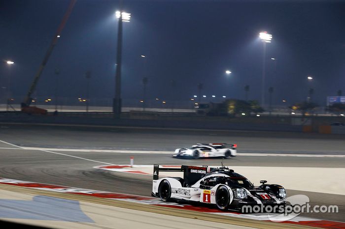 #1 Porsche Team Porsche 919 Hybrid: Timo Bernhard, Mark Webber, Brendon Hartley, #2 Porsche Team Porsche 919 Hybrid: Romain Dumas, Neel Jani, Marc Lieb