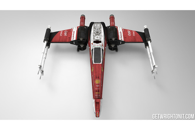 X-Wing im Ferrari-Design