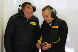 Técnicos de Pirelli en el trabajo