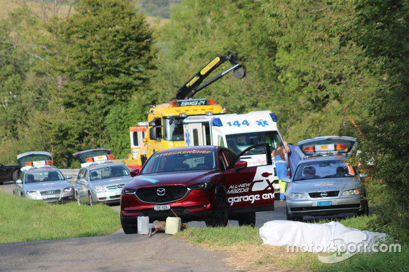 Unfallstelle, Martin Wittwer, Peugeot 205, ACS