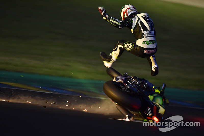 3. #35 Yamaha: Maxime Diard crash