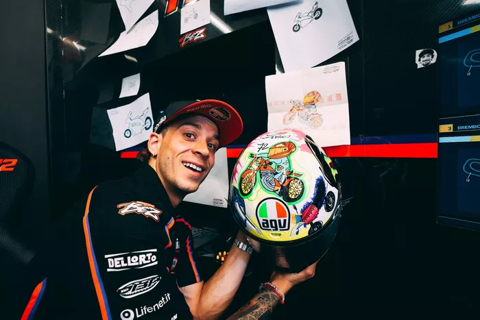Marco Bezzecchi, Aprilia Racing Helmet