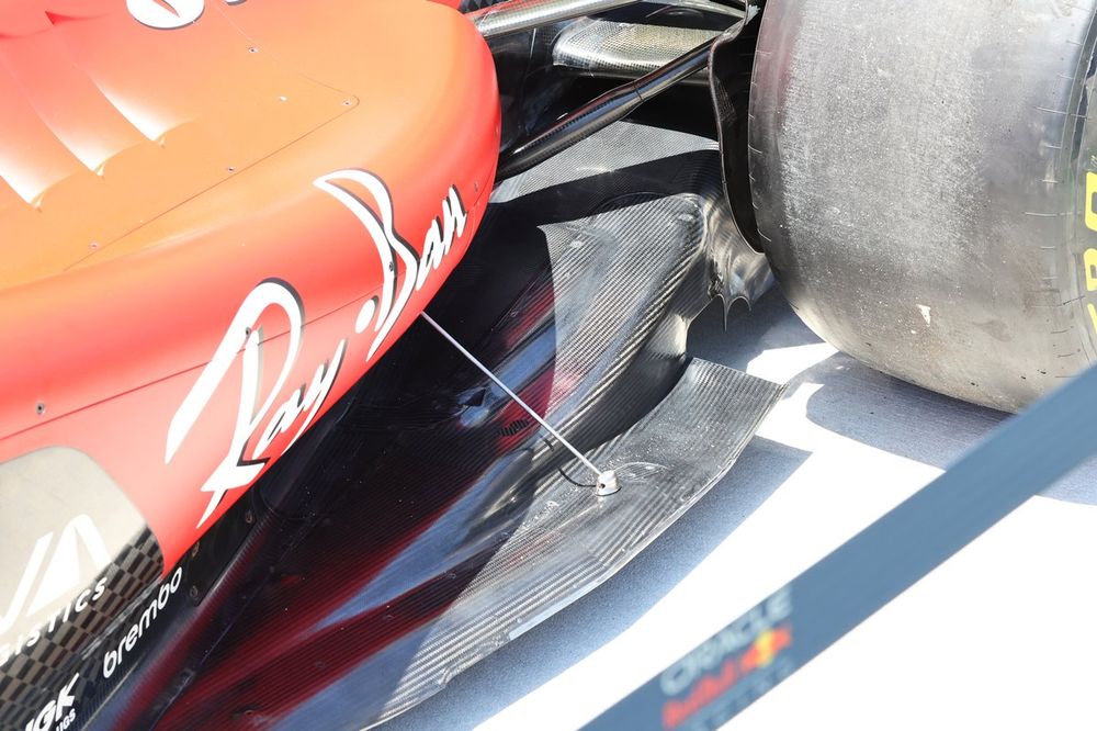 Ferrari SF-23 detalle del piso
