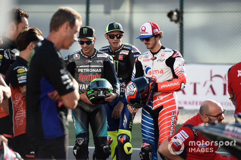 Franco Morbidelli, Petronas Yamaha SRT, Valentino Rossi, Yamaha Factory Racing, Francesco Bagnaia, Pramac Racing