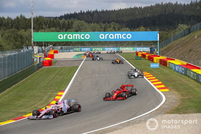 Sergio Pérez, Racing Point RP20, Charles Leclerc, Ferrari SF1000, Pierre Gasly, AlphaTauri AT01, Lando Norris, McLaren MCL35