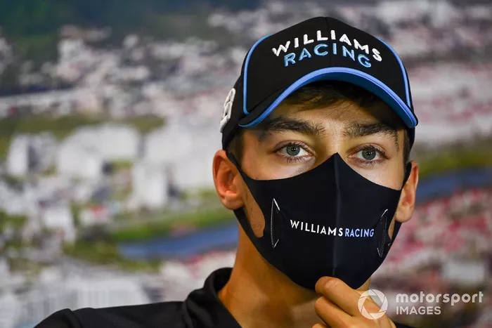 George Russell, Williams Racing en la conferencia de prensa