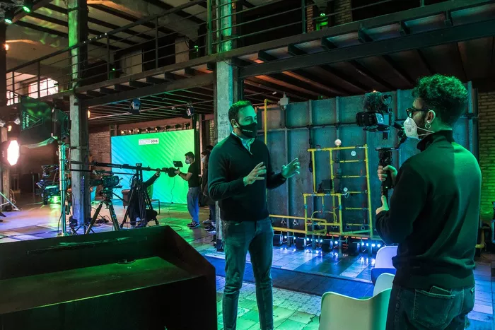 Backstage of the first Electric Days Digital event in the United States.