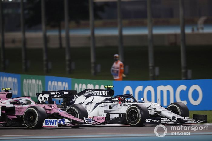 Pierre Gasly, AlphaTauri AT01, Lance Stroll, Racing Point RP20