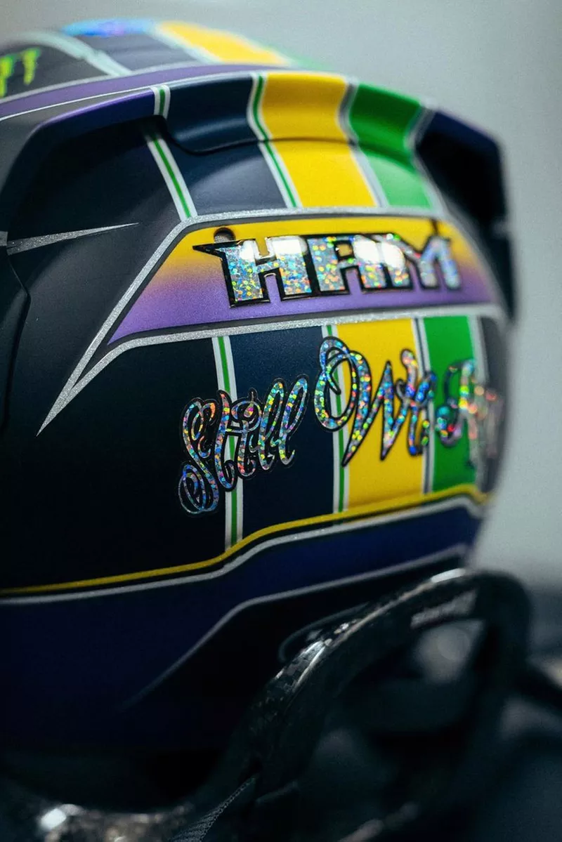 Le casque de Lewis Hamilton, Mercedes